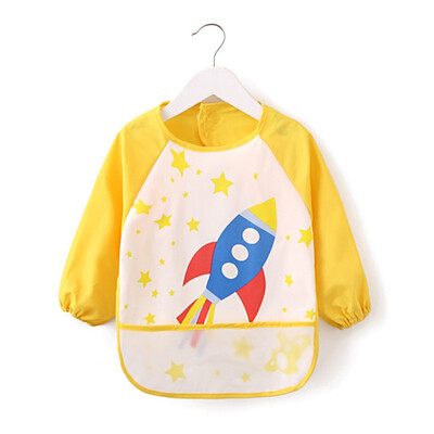

Baby bibs cotton cartoon printing waterproof anti-clothing childrens gowns bib baby eating pocket bib
