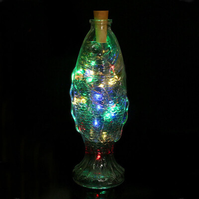 

〖Follure〗Wine Bottle Cork Shaped String Light 20 LED Night Fairy Light Lamp