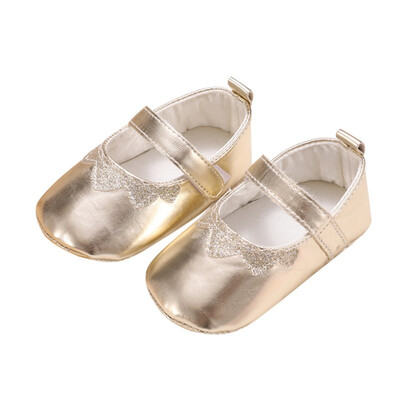 

Baby Shoes Baby Girl PU Glossy Stitching Princess Shoes Spring Autumn Newborn The First Walker Shoes