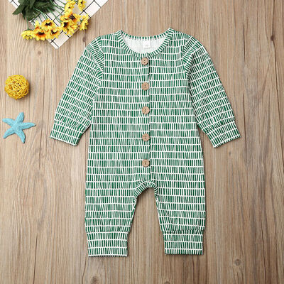 

Newborn Baby Girl Boy Fall Winter Romper Bodysuit Jumpsuit Cotton Clothes Outfit