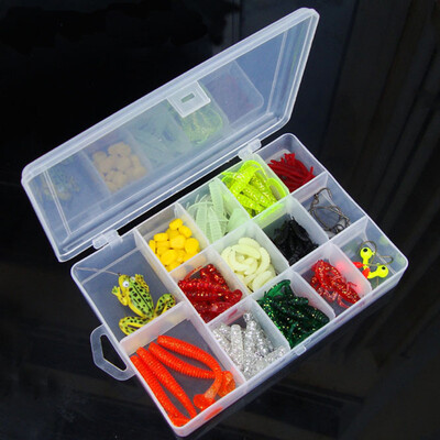 

Saidsome 129Pcs Soft Worm Lure Lure Set Head Jig Hooks Fishing Baits Set Tackle fishing bait fishing lure