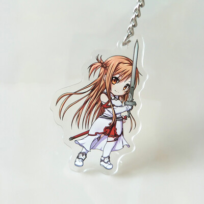 

CAR-TOBBY Anime Sword Art Online SAO Yuuki Asuna Acrylic Keyring Keychain