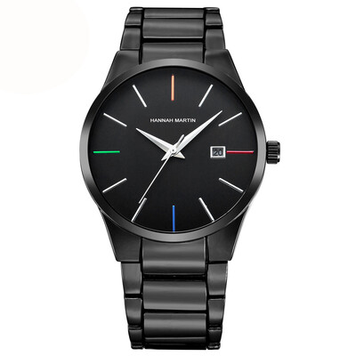 

Men\s Fashion Casual Steel Calendar Waterproof Watch