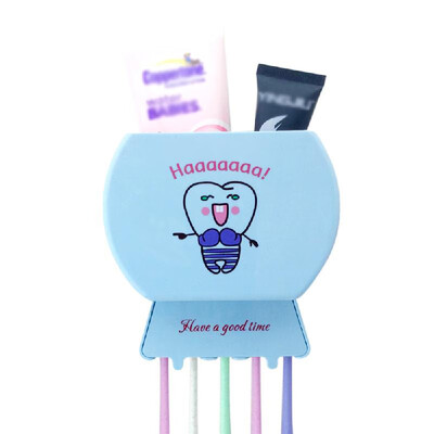 

Bathroom Accessories Set Tooth Brush Holder Toothbrush Wall Mount Bathroom Tools Blue