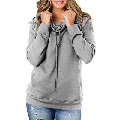 

Starmoon Women Turtleneck Pocket Tops Shirt Tunic Long Sleeve Pullover Sweatshirt BKL