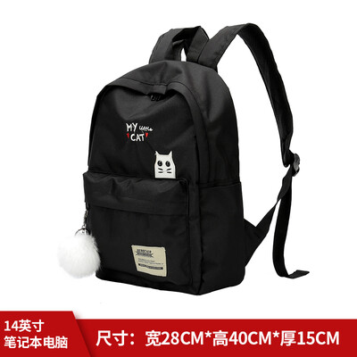 

Junior high school students schoolbags female Korean version of campus black shoulder bag original ulzzang middle school students