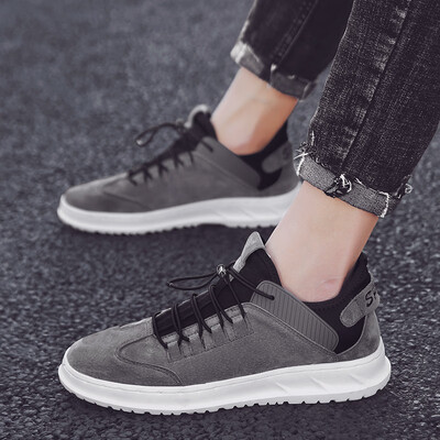 

Summer 2019 new mens shoes Korean version of the trend of wild tide shoes mens sports&leisure shoes plus velvet warm cotton shoes