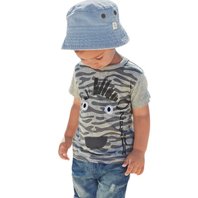 

Toddler Kids Baby Boys Clothes Short Sleeve Cartoon Printing Tops T-Shirt Blouse