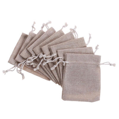 

20pcsSet Drawstring Linen Jute Hessian Jewelry Display Gift Bags