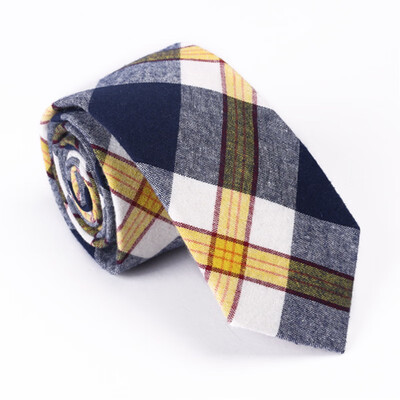 

Mens cotton striped plaid tie 51 cotton tie European&American casual tie cross-border wholesale one generation