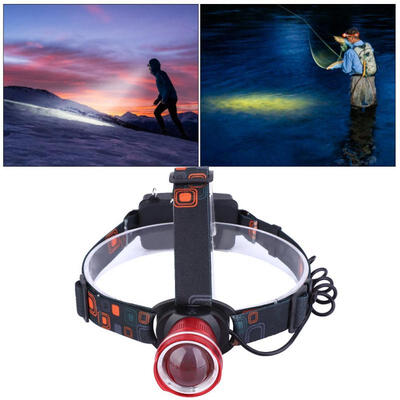 

Greensen Outdoor Camping LED Rechargeable Headlamp Lamp Adjustable Headlight Fishing
