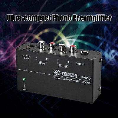 

Ultra-compact Phono Preamp Preamplifier with RCA 14" TRS Interfaces