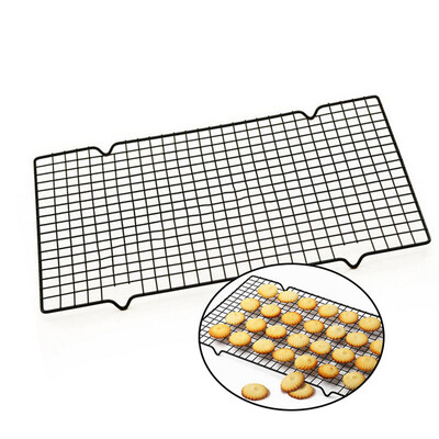 

Stainless Steel Grid Wire Cookies Cake Bread Cooling Rack Safe Oven Kitchen Tool
