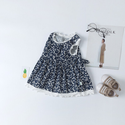

Summer Dress Casual Baby Girls Sleeveless Cute Design Dress Kids Toddler Pageant Princess Sweet Fashion Sundress