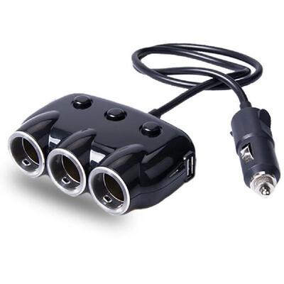 

3 Way Car Charger Led Indicator 120W 31A Phone Charging Adapter