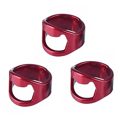 

Toponeto 3PCS Stainless Steel Finger Thumb Ring Bottle Open Opener Bar Beer Tool Gifts