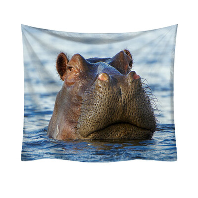 

Toponeto Fashion Tapestry Planet Animals Pattern Style Decorative Tapestry Home Decor