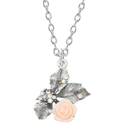 

Exquisite Necklace Pendant Blue Dolphin Transparent Dandelion Ginkgo Leaf Fashion Girls Jewellery Necklace