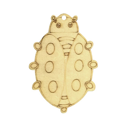 

Gobestart DIY Painted Wood Chip Flowers & Insects Shapes Hanging Pendant Home Decor Gifts