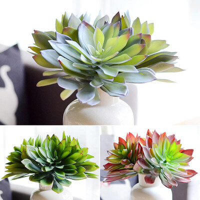 

25cm Künstliche Lotus Landschaftsdekorative Blume Green Fake Succulents Plant