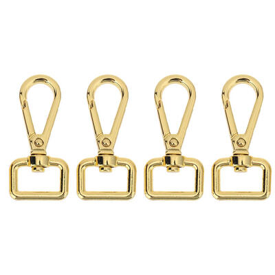 

4pcs Vintage Metal Luggage Bag Buckle Snap Hook Bag Clasp DIY Key Chain