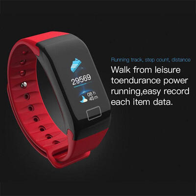 

F1 Plus Smart Bracelet Fitness Tracker With Heat Rate Sleep Monitor Message Incoming Call Reminder