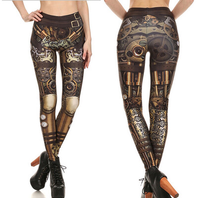 

Tailored Ladies Fashion Printed Elastic Tight Pants Digital Printed Bottom Pants