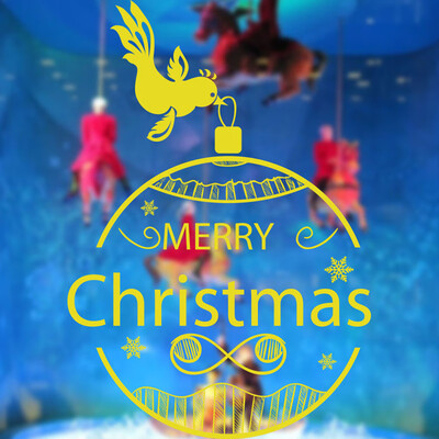 

〖Follure〗Merry Christmas Background Wall Decoration Removable Wall Stickers