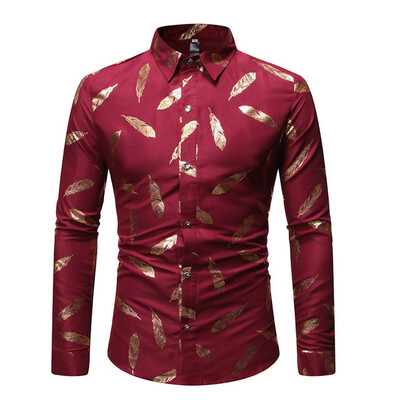 

Tailored Mens Casual Button Turn-Down Collar Slim Fit Long Sleeve Top Shirt Blouse