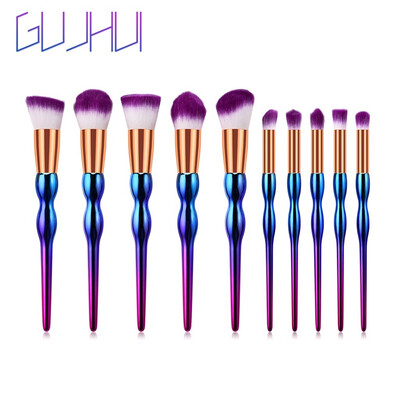 

Toponeto 5 Pcs Gourd Colorful White And Purple Multifunctional Brush Makeup Brush Set