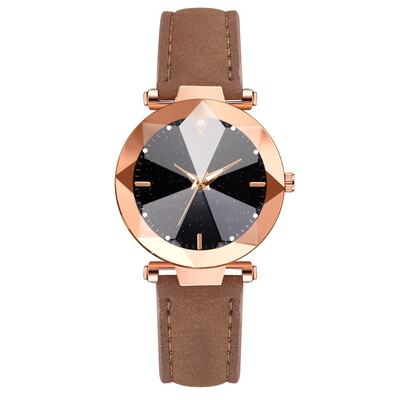 

Diamond dial dial prismatic mirror ladies watch fashion watch