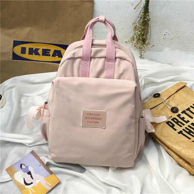 

Ins womens Korean high school Korean high school college students simple small fresh junior high school students backpack