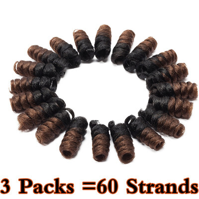 

3 Pack Jamaican Bounce Crochet Hair Wand Curl Synthetic Hair Crochet Braids Afro Kinky Braiding Hair Extensions African Braids