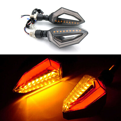 

4Pcs Motorcycle 30 LED Turn Signal Indicator Blinker Blue DRL Red Brake Light