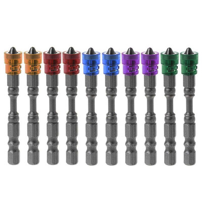 

〖Follure〗65mm Magnetic Plasterboard Drywall Screwdriver Bits Ph2 Screw Hex Shank Depth