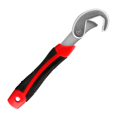 

Delixi Electric DELIXI ELECTRIC multi-function wrench universal wrench plumbing fast pipe wrench labor-saving opening adjustable wrench pipe wrench large plastic handle 23-32mm