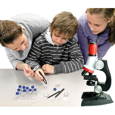 

YIWULAEarly education children 1200 times adjustable focus microscope kit toy