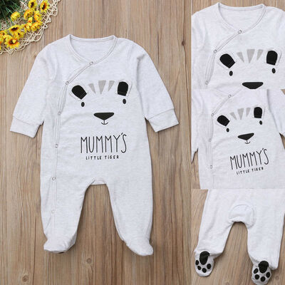 

SUNSIOM Newborn Baby Boy Girls Bear Cotton Romper Jumpsuit Bodysuit Outfit Clothes