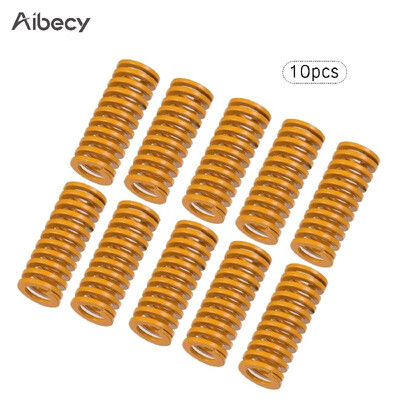 

Aibecy Yellow Mould Springs Heated Bed Compression Die Spring 10mm OD 20mm Length Compatible with Creality CR-7 CR-8 CR-10 CR-10
