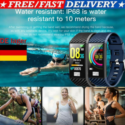 

DT58 Bluetooth EKG Herzfrequenz Blutdruckmessgerät Sport Smart Watch Pedometer