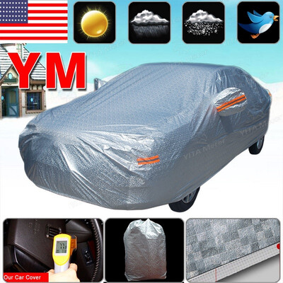 

Full Car Cover PEVA Silver Outdoor Waterproof Breathable All Weather Protection