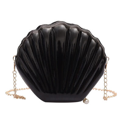 

Chain Shoulder Solid Color Handbags Women Shell Small PVC Crossbody Bags