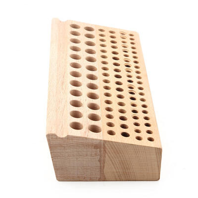 

Greensen 98 Holes Leather Craft Tool Wood Rack Wooden Punch Tool Stand Holder Organizer