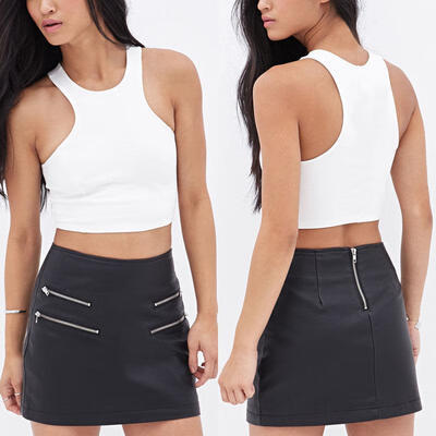 

New Womens Casual Top Vest Sleeveless Blouse Lady Slim Crop Top Tank T-Shirt