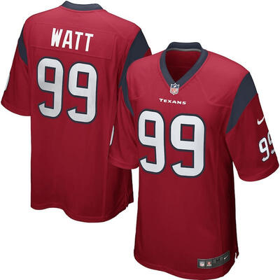 

Youth Football Jersey Houston Texans JJ Watt Red Alternate Game Jersey