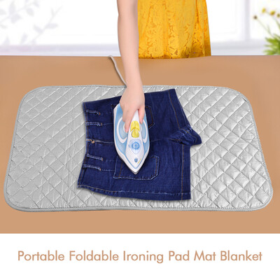 

Portable Foldable Ironing Pad Mat Blanket for Table Top&Travelling Useful Accessory Ironing Mat Ironing Blanket