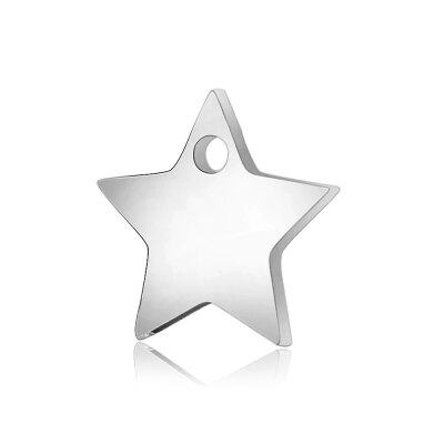 

304 Stainless Steel Charms Star Stainless Steel Color 111x116x1mm Hole 15mm