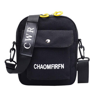 

Letter Print Sports Shoulder Messenger Handbags Unisex Canvas Crossbody Bag