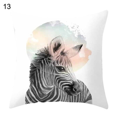 

Animal Zebra Giraffe Rabbit Pillow Case Cushion Cover Sofa Bed Car Office Decor