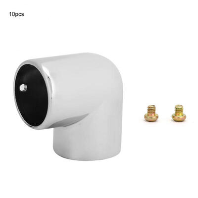 

Greensen 10pcs Zinc Alloy 2-way 25mm  Shape Round Pipe Fitting Connector for Furniture Rack
